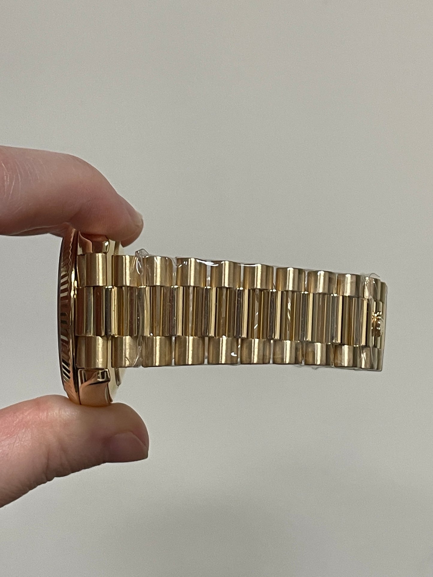 2018 Rolex Day-Date 228238 Champ Baguette Diamond 18kt President With Paper 40mm