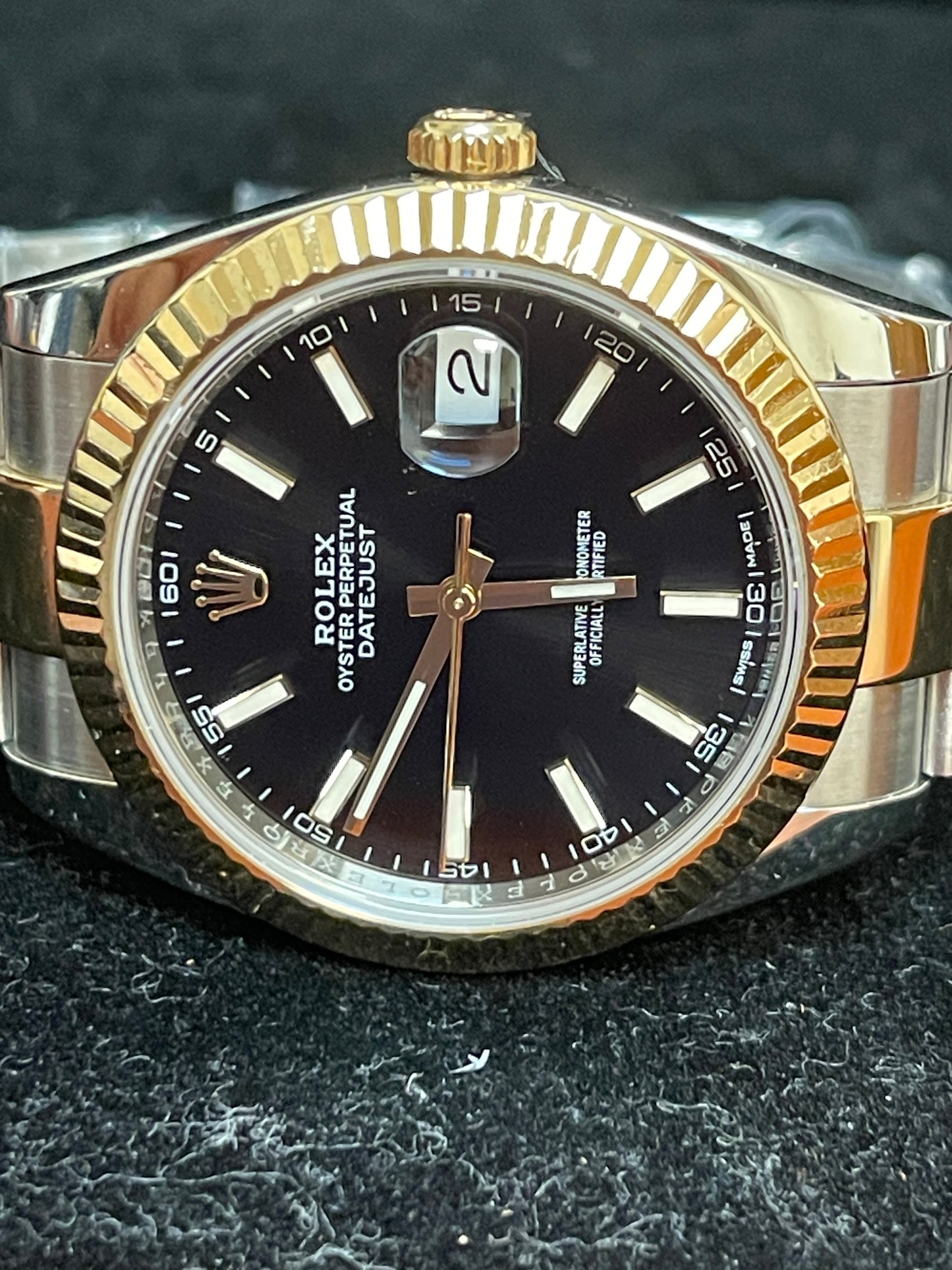 2018 Rolex Datejust 126333 Black Dial TT Oyster No Papers 41mm