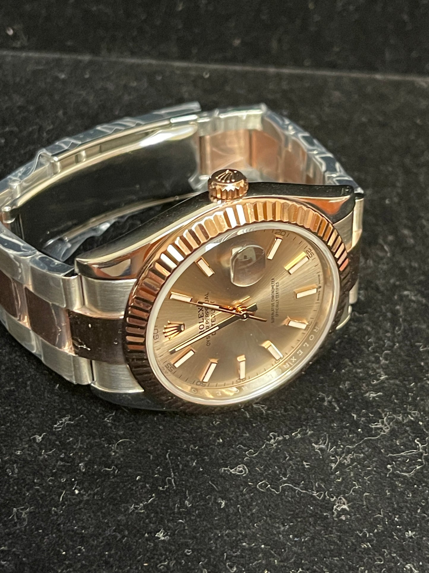 2022 Rolex DateJust 126331 Sundust Dial TT RG Oyster No Papers 41mm