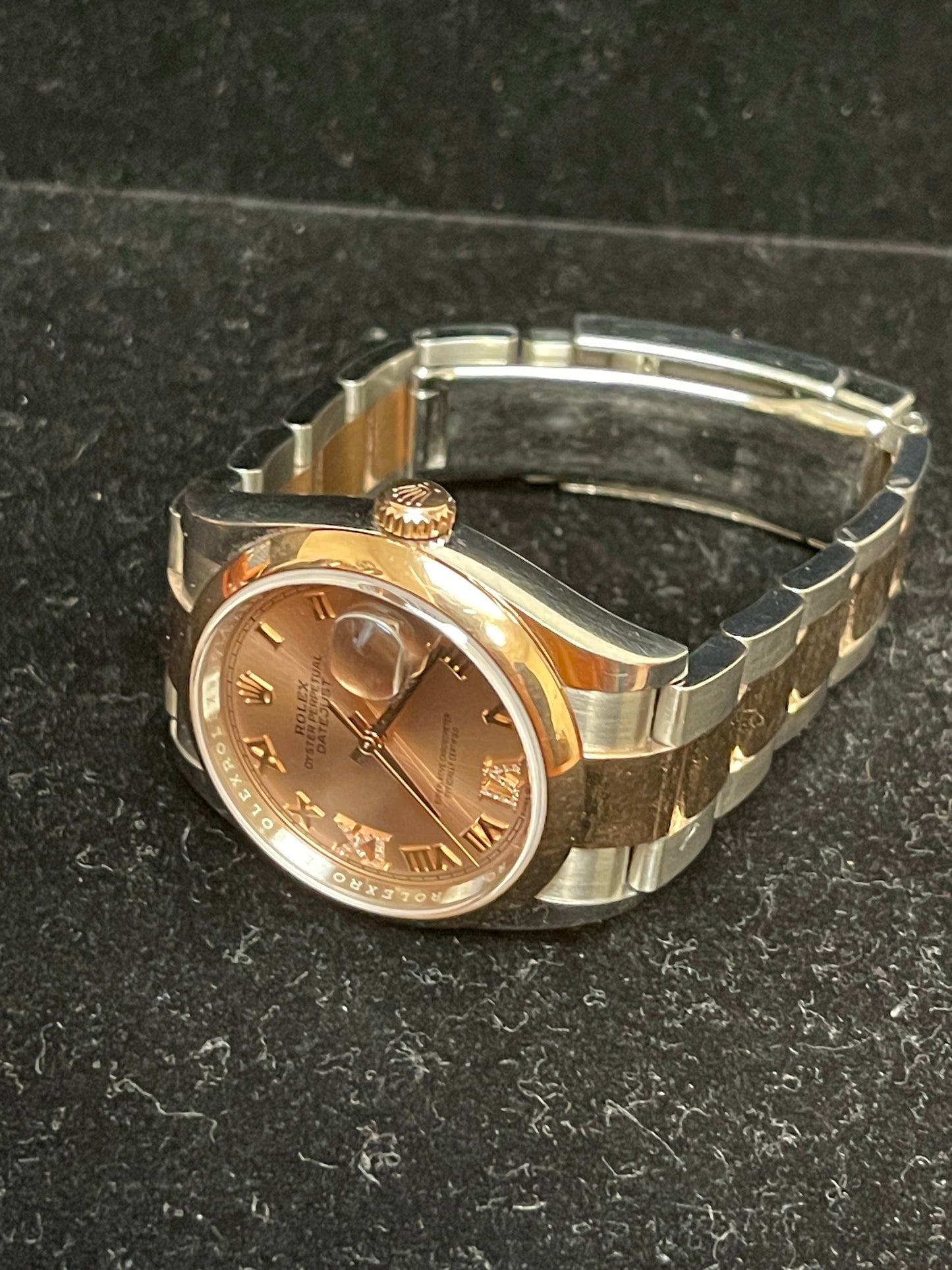 2022 Rolex Datejust 126201 Rose Roman VI Diamond Dial RG TT Oyster No Paper 36mm