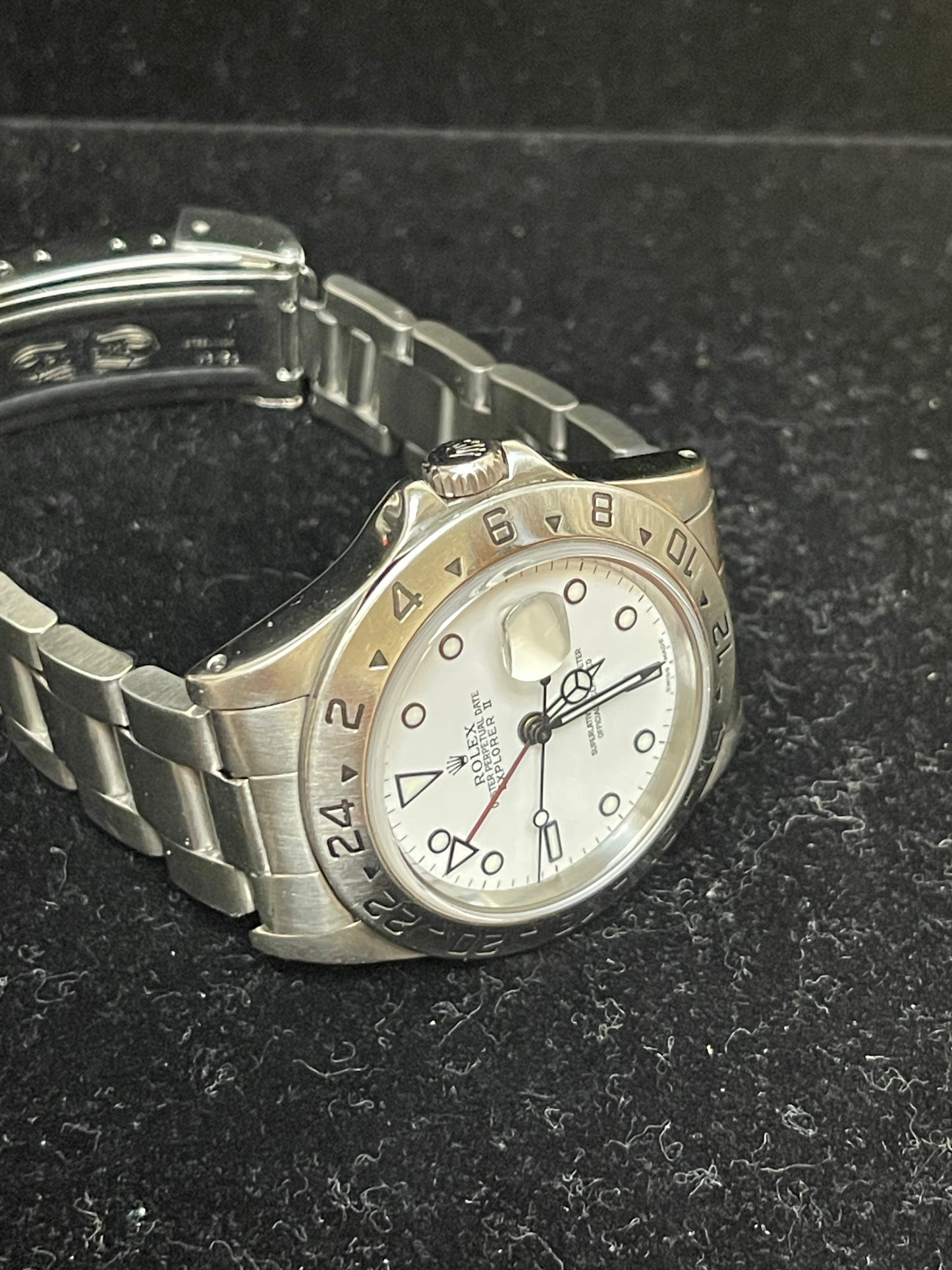 1991 Rolex Explorer II 16570 White Dial SS Oyster 2010 RSC Card 40mm