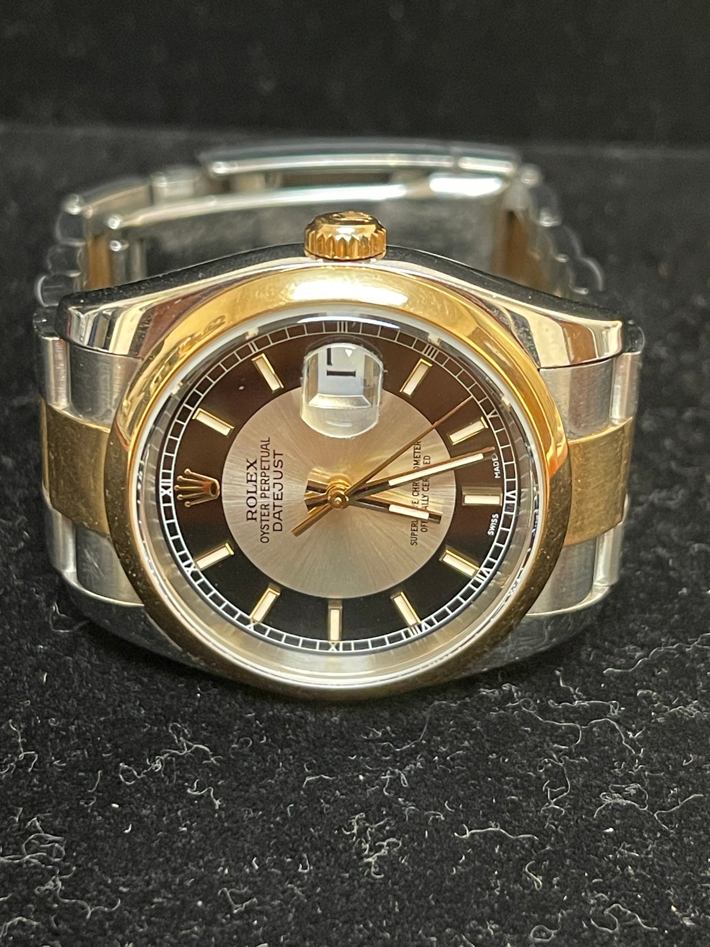 2004 Rolex Datejust 116203 Tuxedo Dial TT Oyster No Papers 36mm