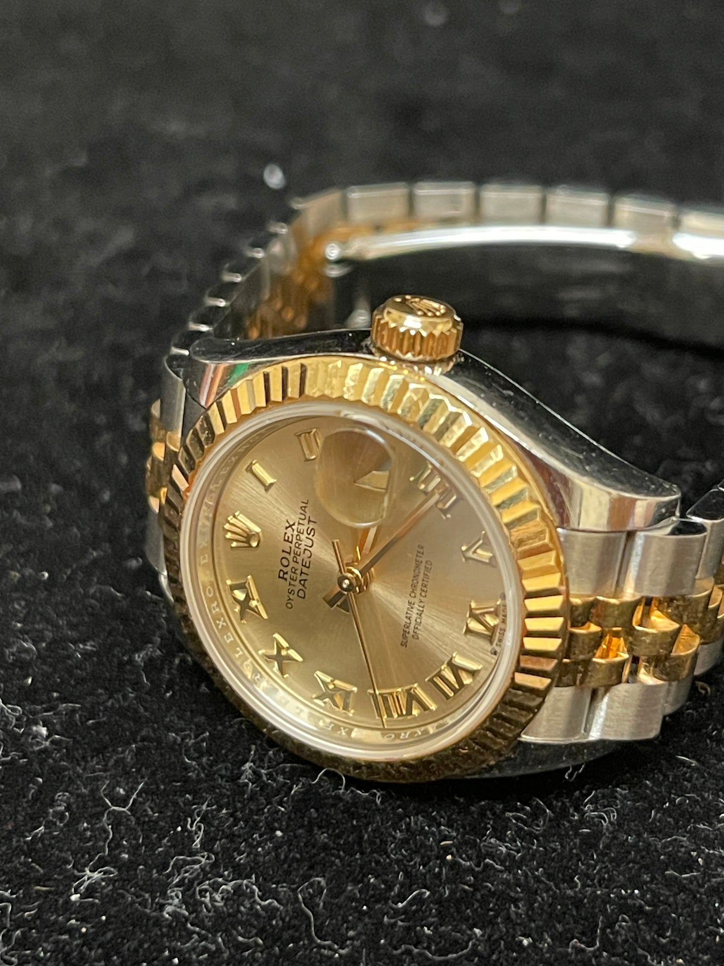 2022 Rolex Ladies Datejust 279173 Champagne Roman Dial TT Jubilee No Papers 28mm