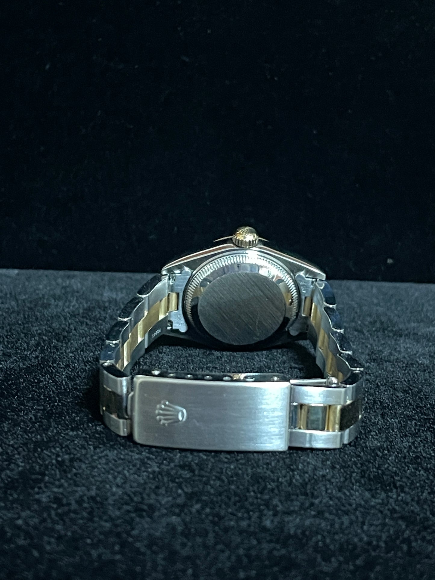 2002 Rolex Ladies Datejust 79163 Blue Dial TT 18kt Oyster With Papers 26mm