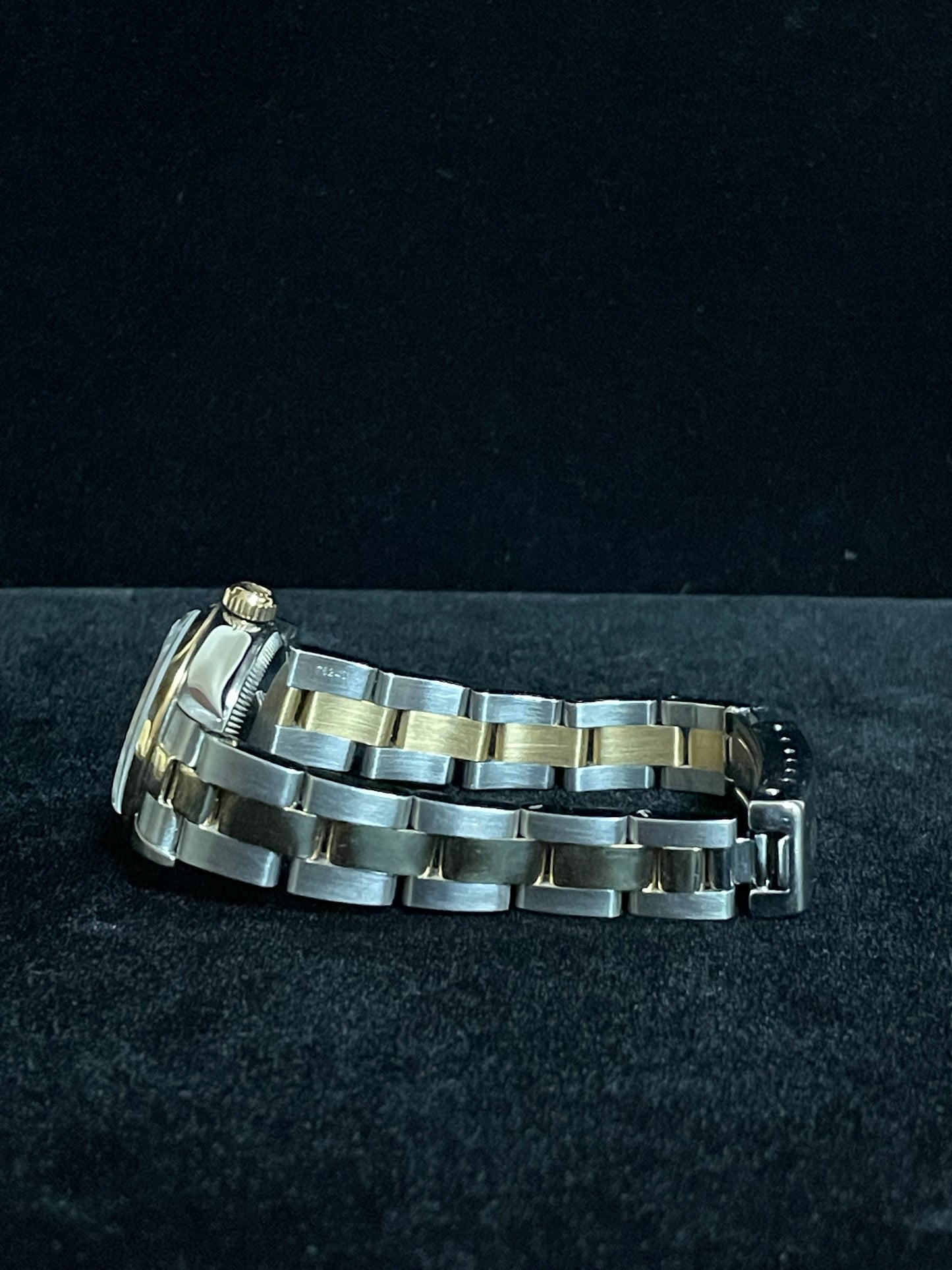 2002 Rolex Ladies Datejust 79163 Blue Dial TT 18kt Oyster With Papers 26mm