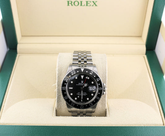 1984 Rolex GMT-Master 16750 Black Dial SS Jubilee No Papers 40mm