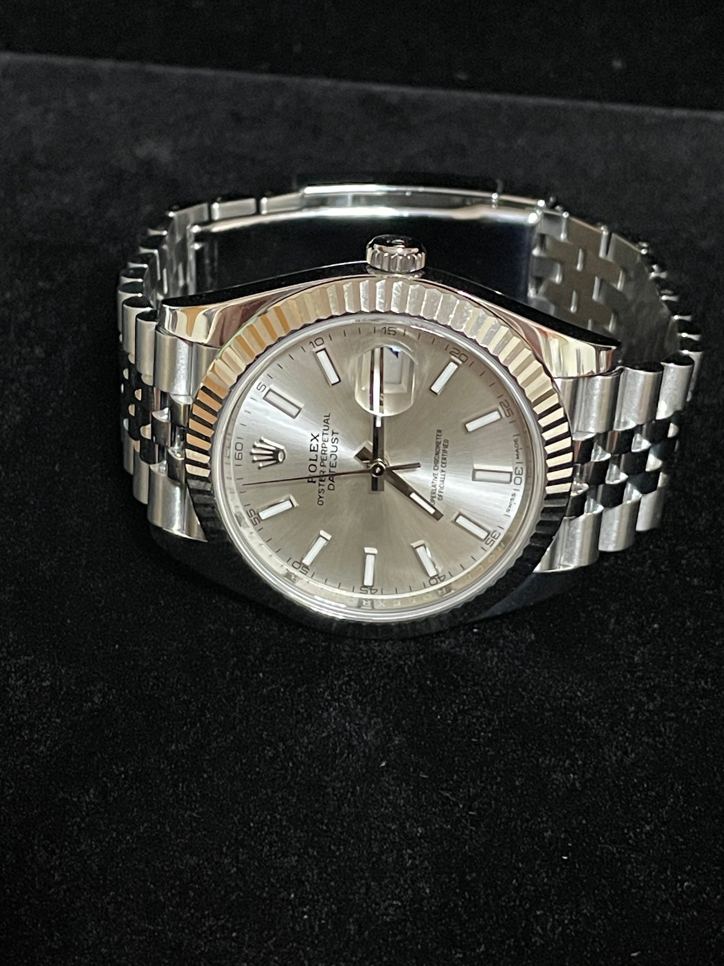 OHA 2018 Rolex Datejust 126334 Silver Dial SS Jubilee With Papers 41mm