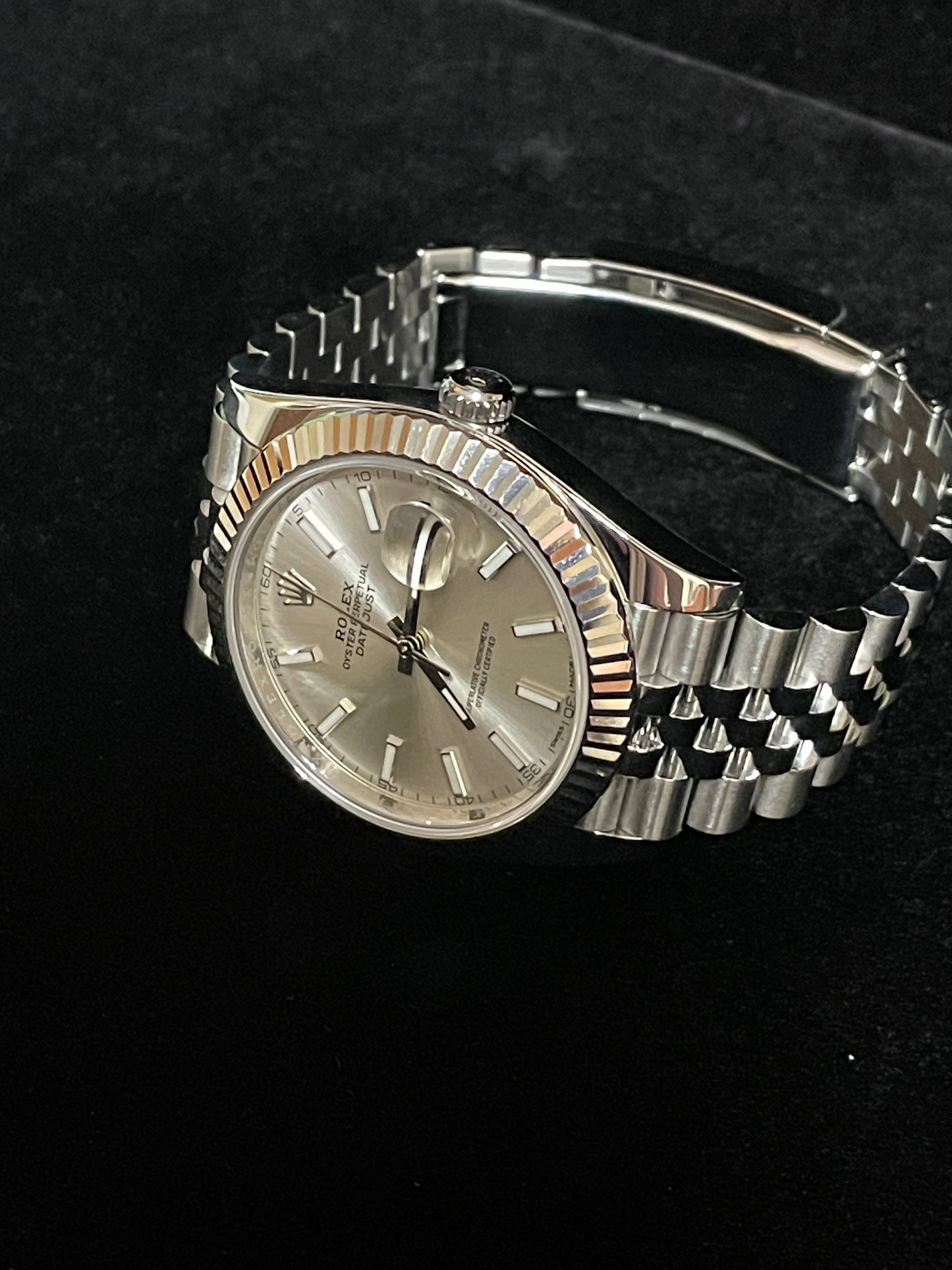 OHA 2018 Rolex Datejust 126334 Silver Dial SS Jubilee With Papers 41mm