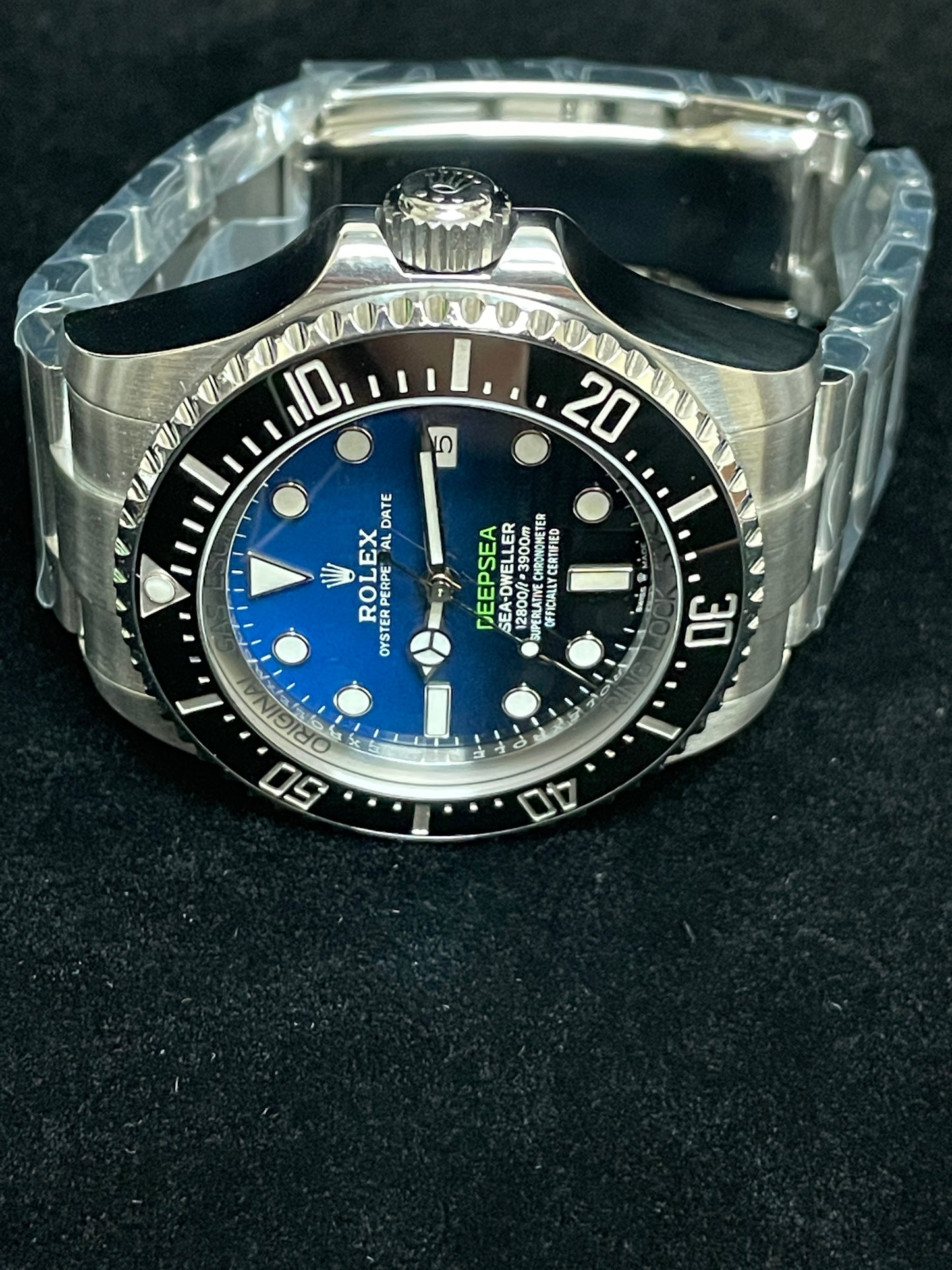 2019 Rolex Deep Sea James Cameron 126660 Black Blue Dial SS Oyster W Papers 44mm
