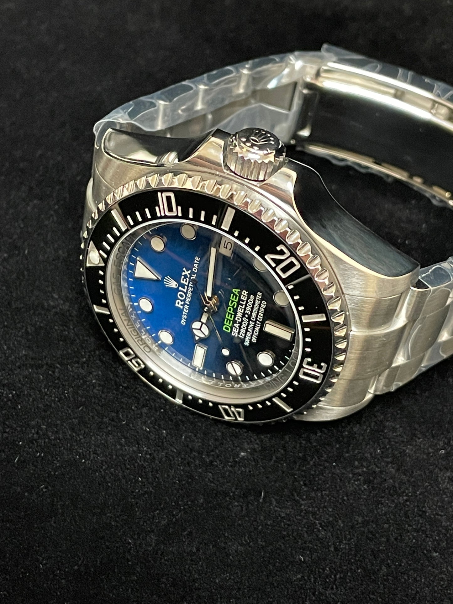 2019 Rolex Deep Sea James Cameron 126660 Black Blue Dial SS Oyster W Papers 44mm