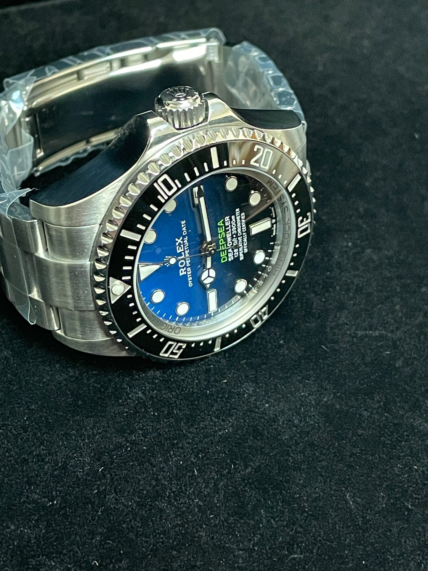 2019 Rolex Deep Sea James Cameron 126660 Black Blue Dial SS Oyster W Papers 44mm