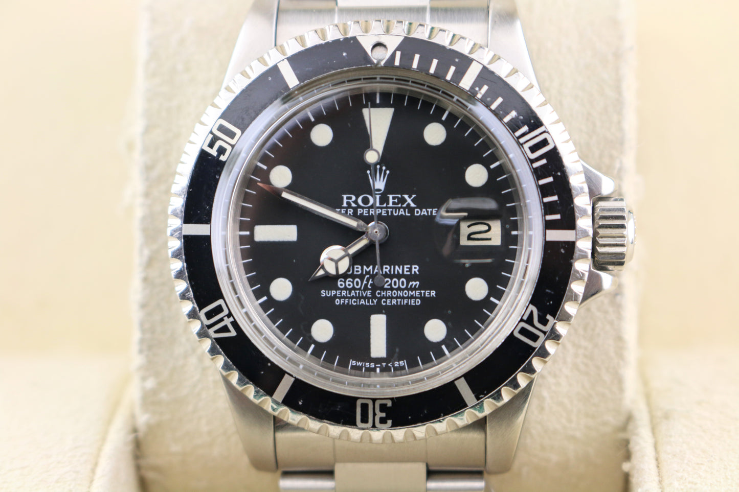 1978 Rolex Submariner 1680 Black Matte Dial SS Oyster No Papers 40mm