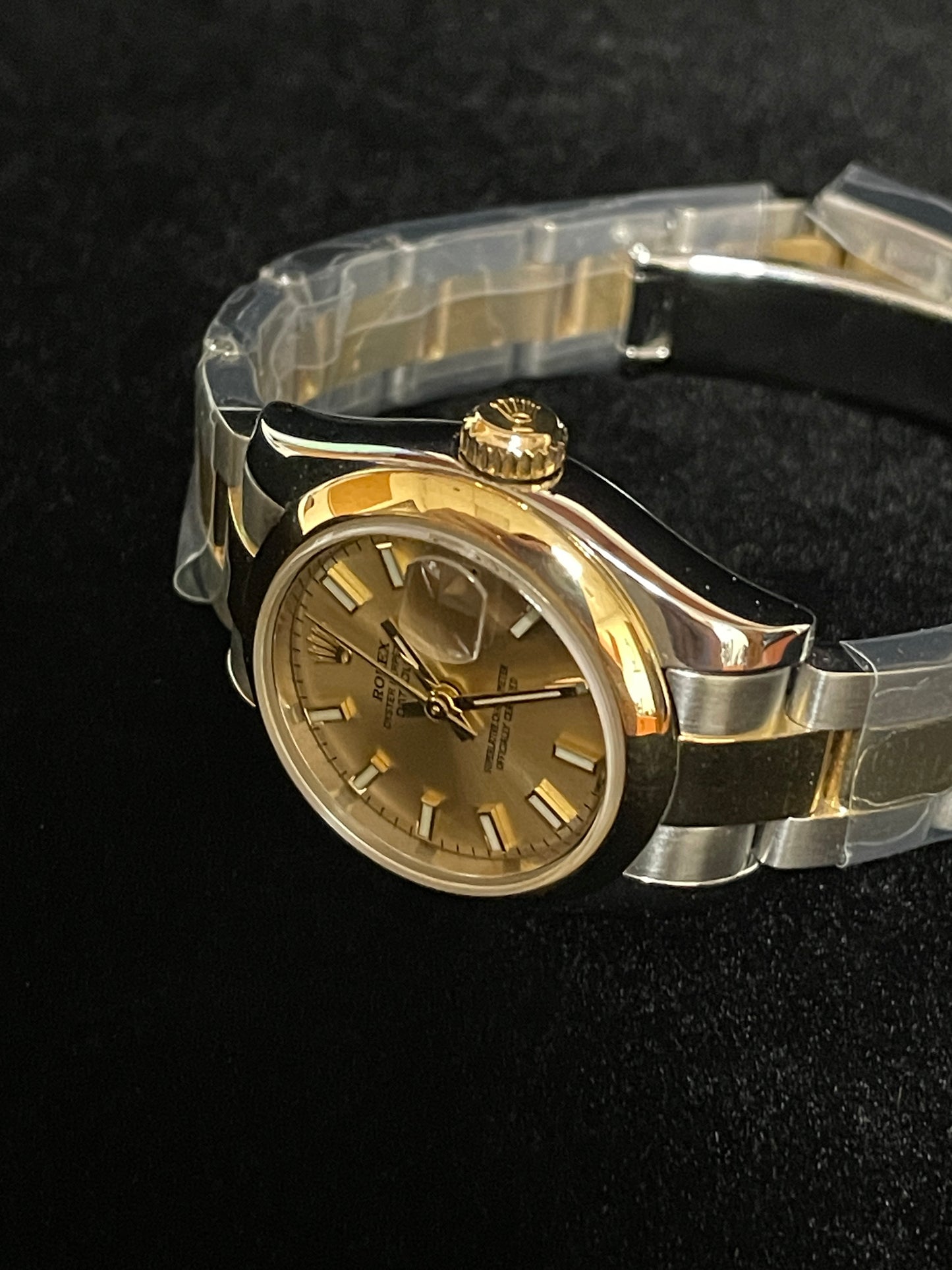 2006 Rolex Ladies Datejust 179163 Champagne Dial TT 18kt Oyster No Papers 26mm
