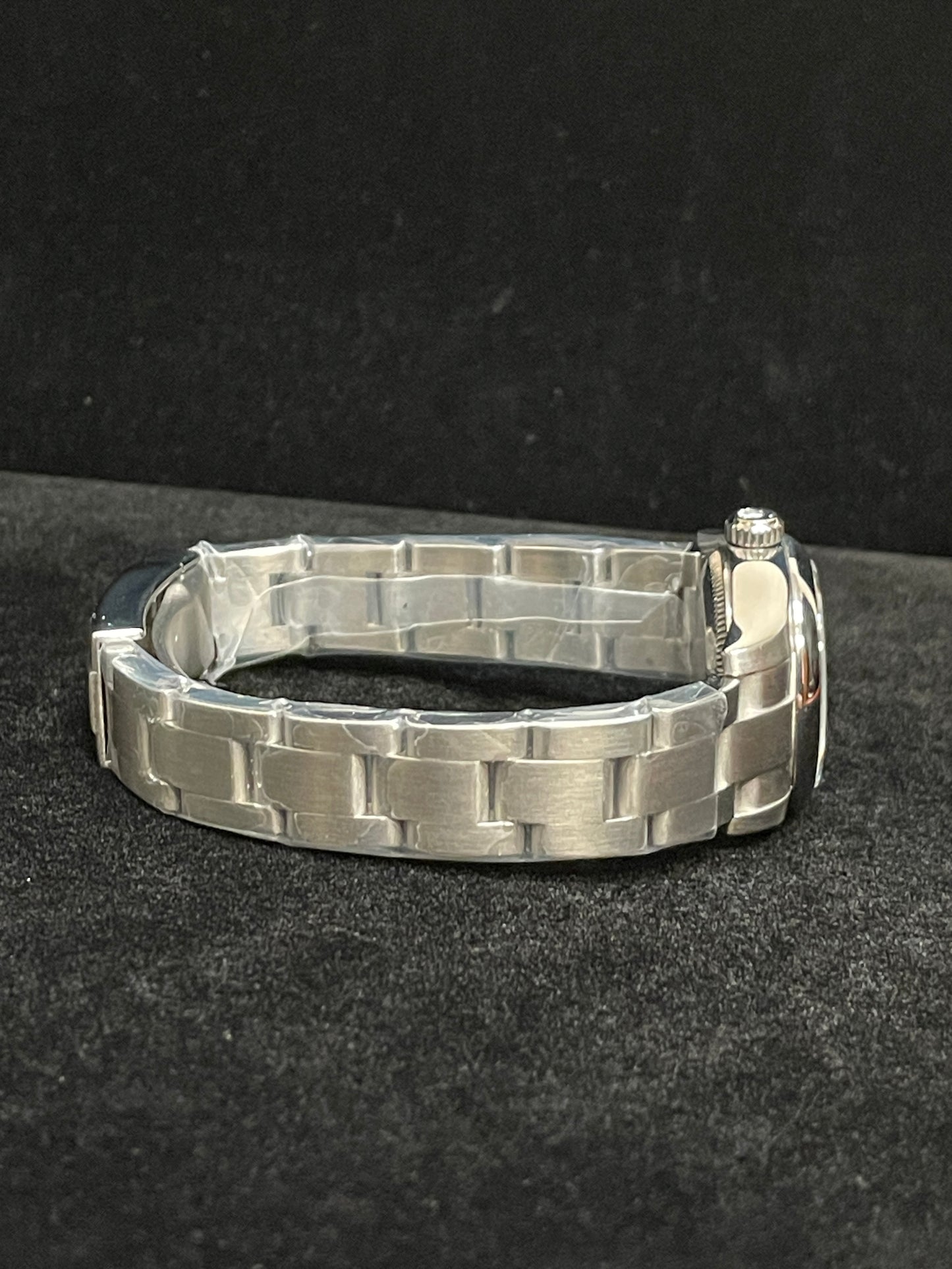 2009 Rolex Ladies Oyster Perpetual 176200 Silver Pink Dial Oyster W Papers 26mm