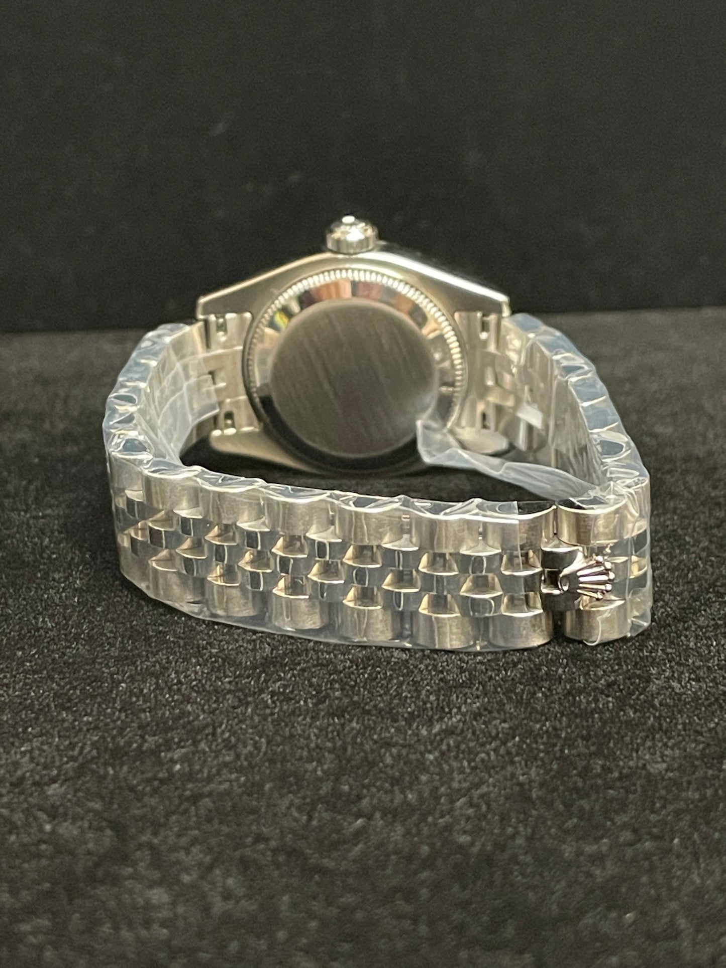 2006 Rolex Ladies Datejust 179174 Silver Concentric Dial SS Jubilee Papers 26mm