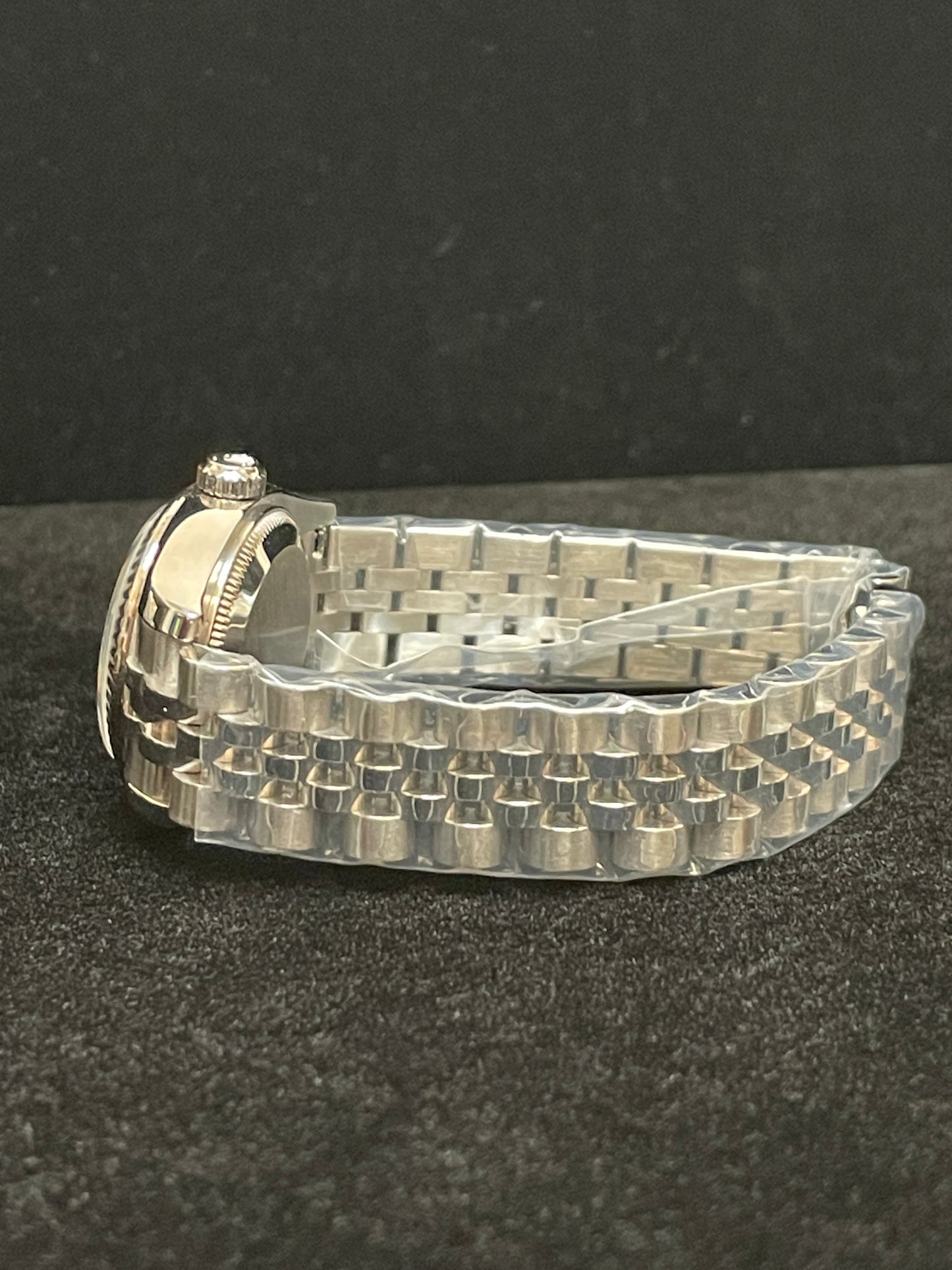2006 Rolex Ladies Datejust 179174 Silver Concentric Dial SS Jubilee Papers 26mm