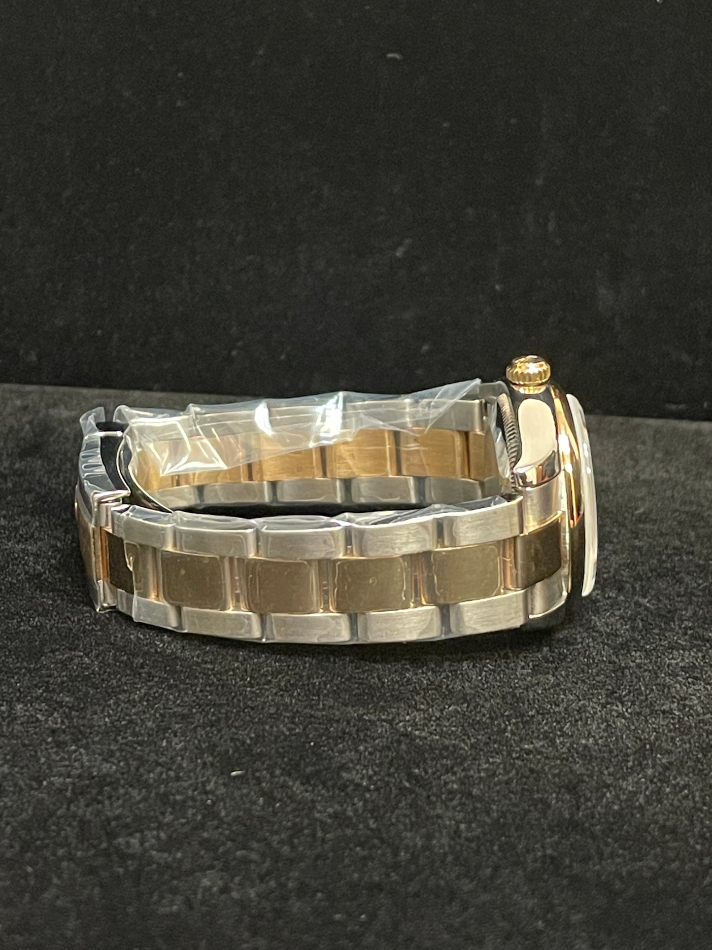 Rolex Ladies Datejust 178243 Midsize Ivory Computer Dial TT 18kt Oyster 31mm