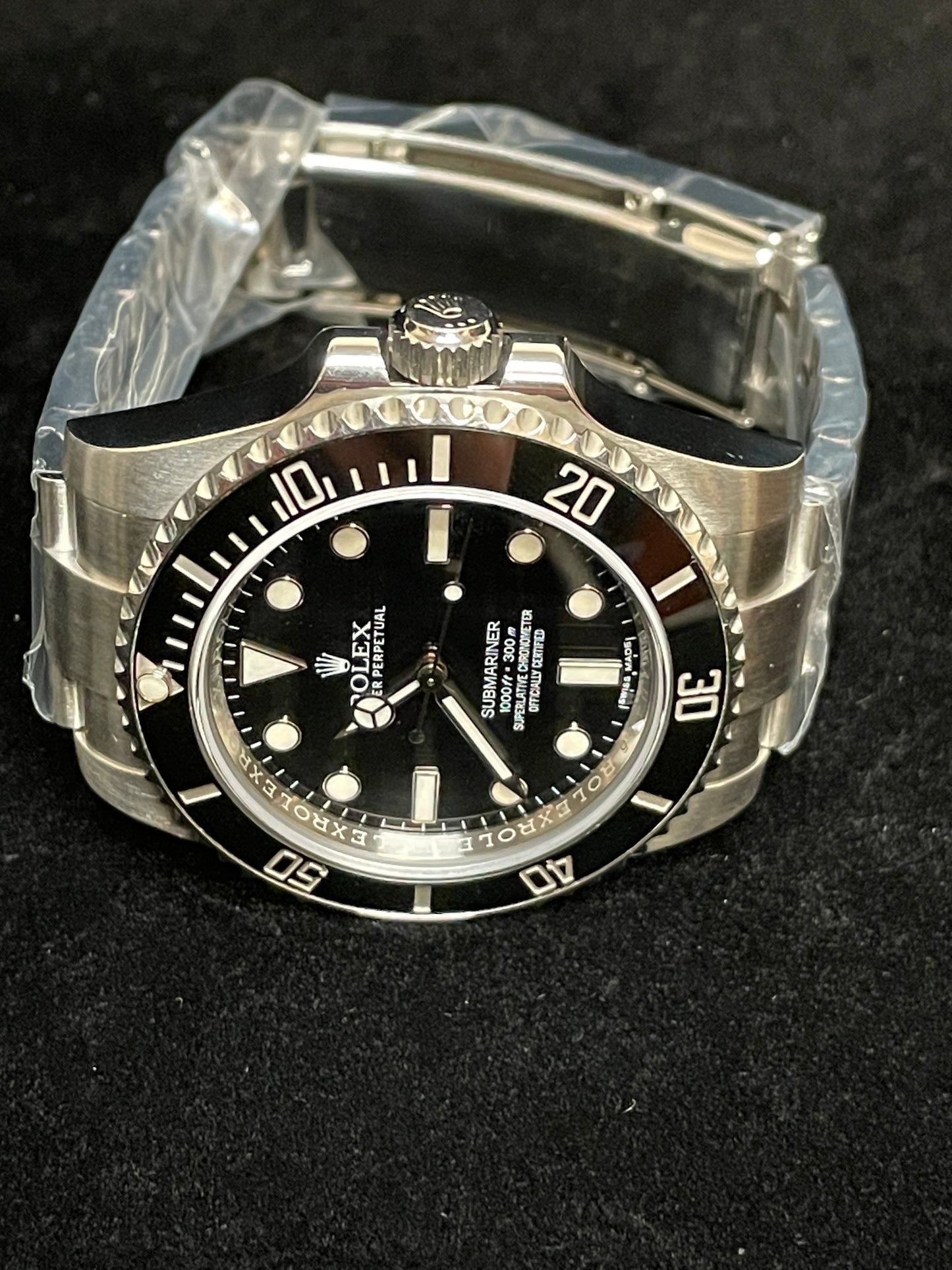 2013 Rolex Submariner No Date 114060 Black Dial SS Oyster With Papers 40mm