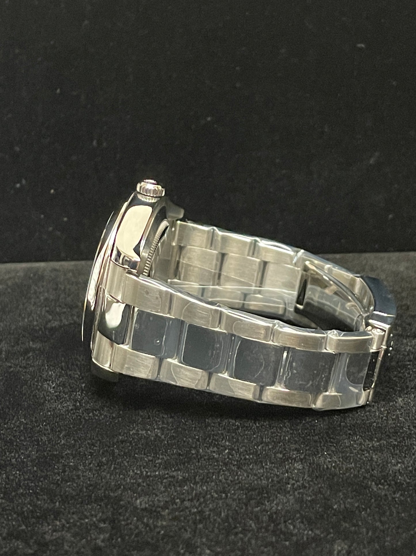 2012 Rolex Datejust 116300 Black Gray Roman Dial SS Oyster With Papers 41mm