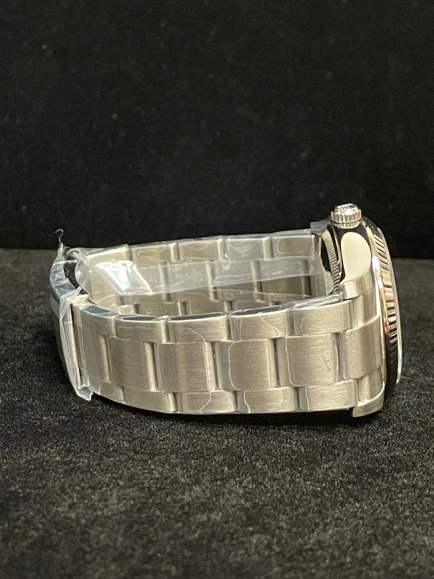2010 Rolex Air-King 114234 Silver Roman Diamond Dial SS Oyster With Papers 34mm