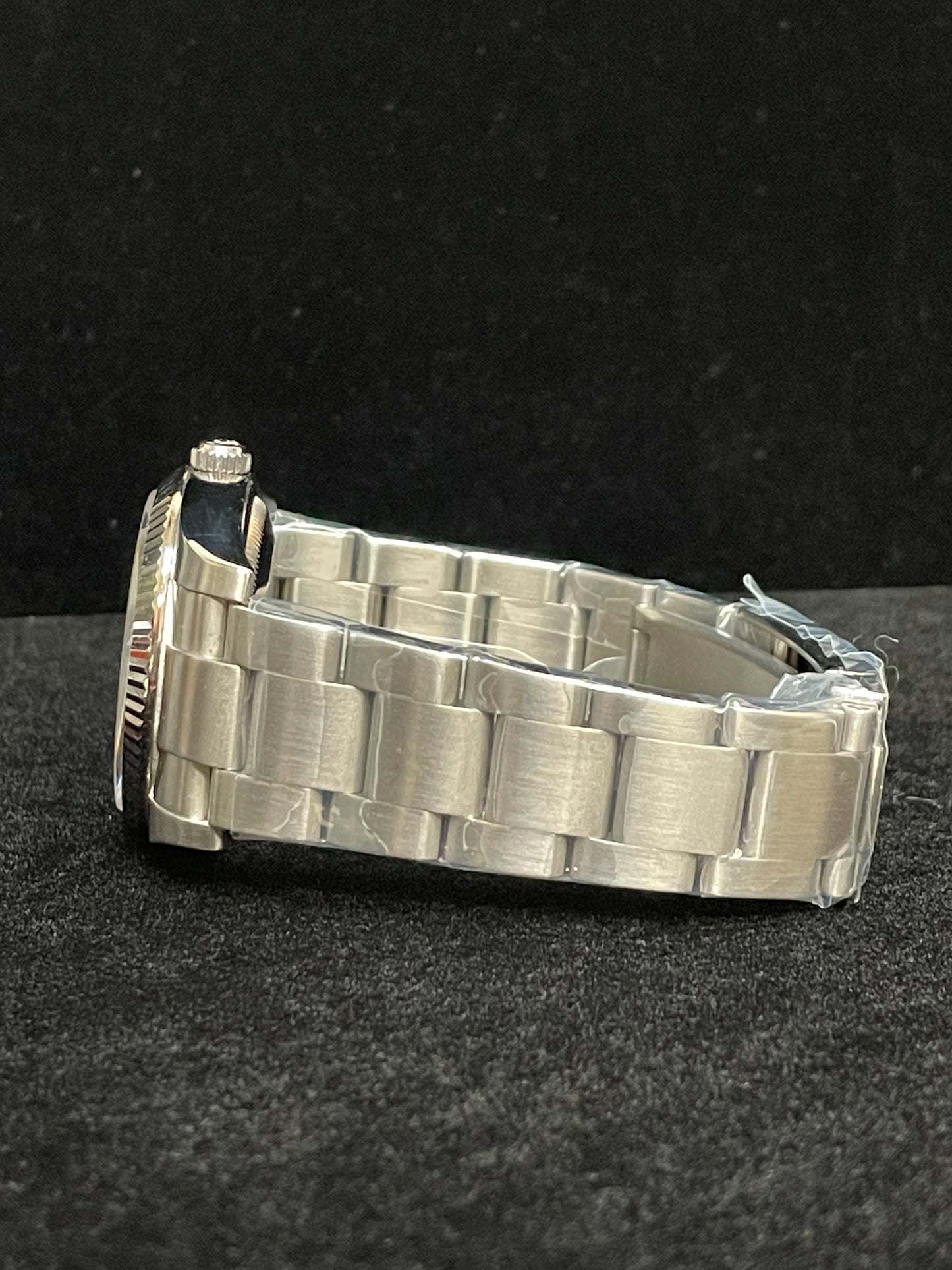 2010 Rolex Air-King 114234 Silver Roman Diamond Dial SS Oyster With Papers 34mm