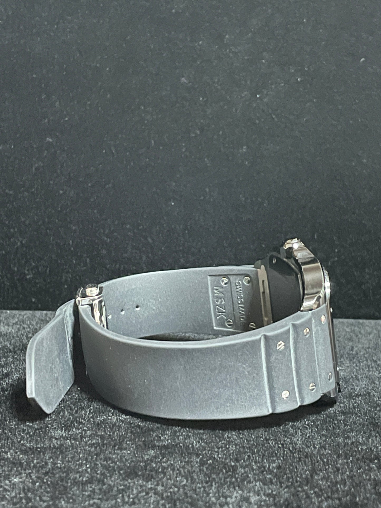 Cartier Santos WSSA0039 Black Roman Dial Black Rubber Strap No Papers 39.8mm