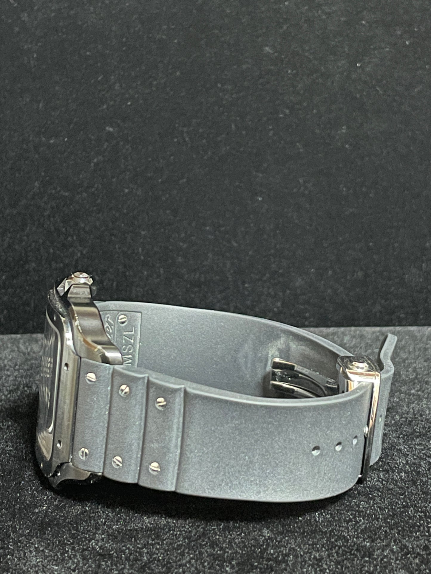 Cartier Santos WSSA0039 Black Roman Dial Black Rubber Strap No Papers 39.8mm