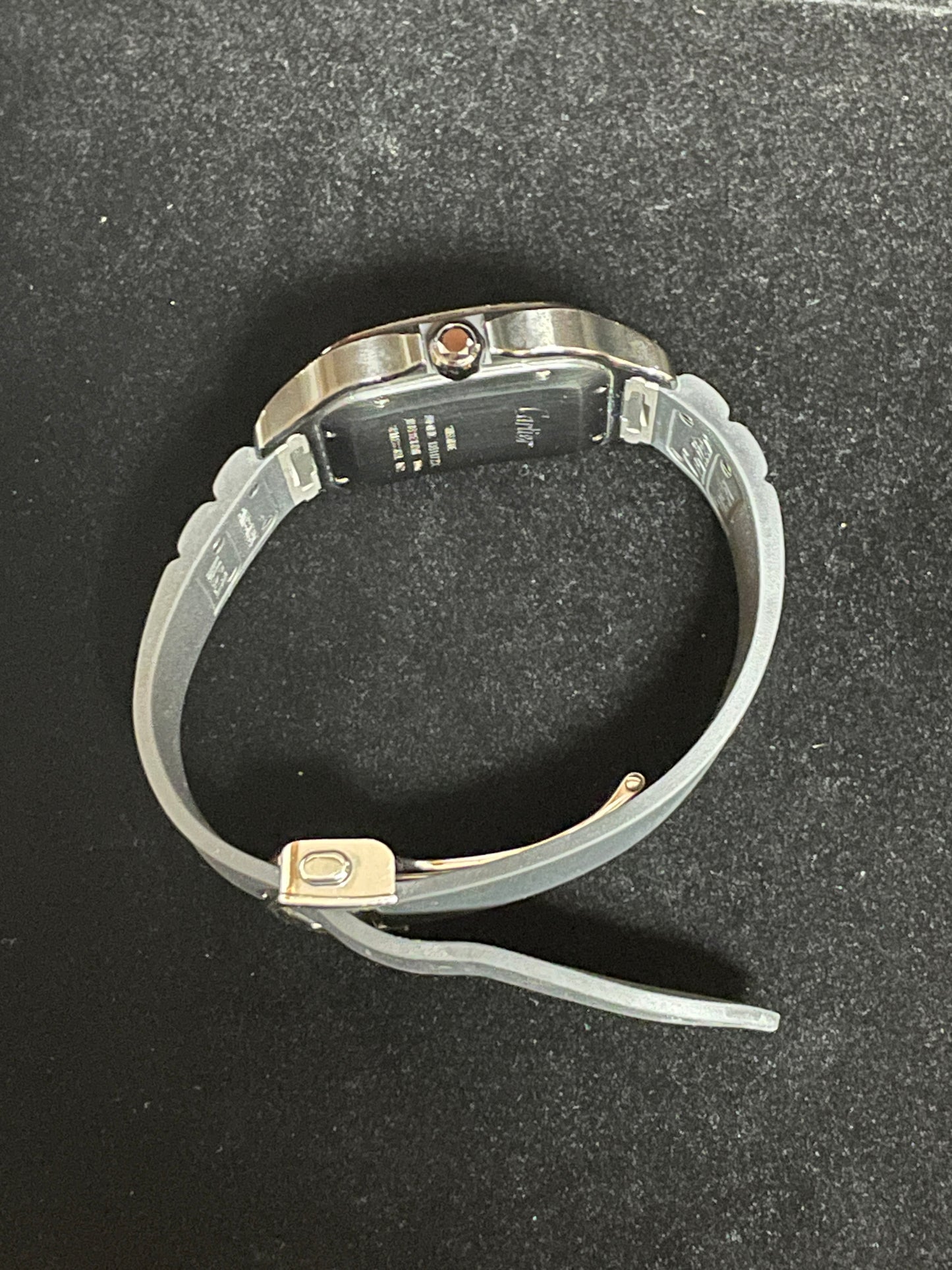 Cartier Santos WSSA0039 Black Roman Dial Black Rubber Strap No Papers 39.8mm