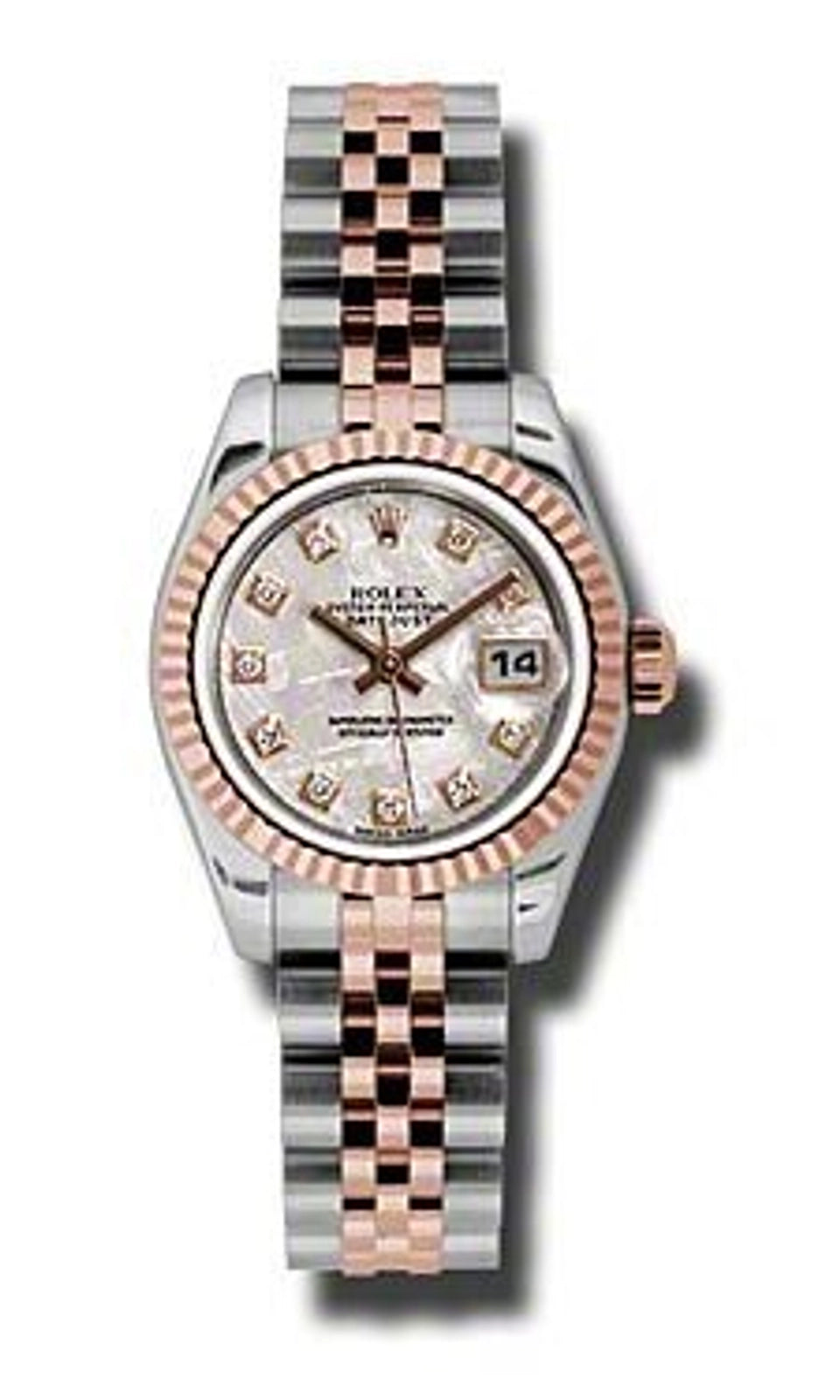 2008 Rolex Datejust 179171 Meteorite Diamond Dial TT Jubilee No Papers 26mm