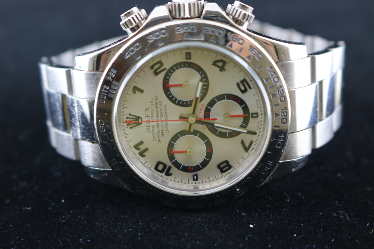 2007 Rolex Daytona 116509 Silver Racing Dial 18kt White Gold No Papers 40mm
