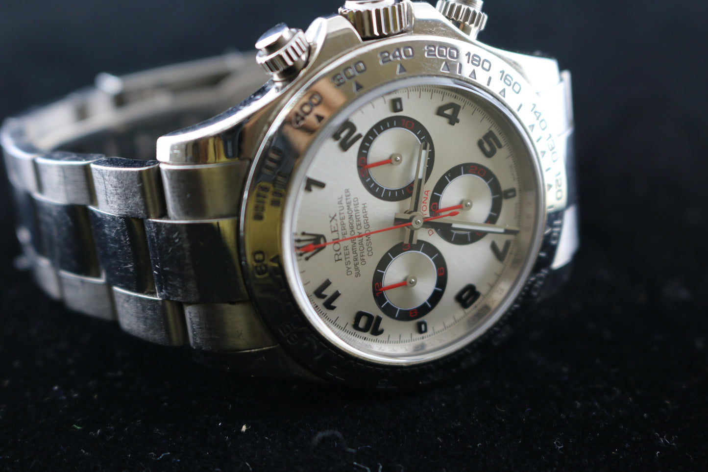 2007 Rolex Daytona 116509 Silver Racing Dial 18kt White Gold No Papers 40mm