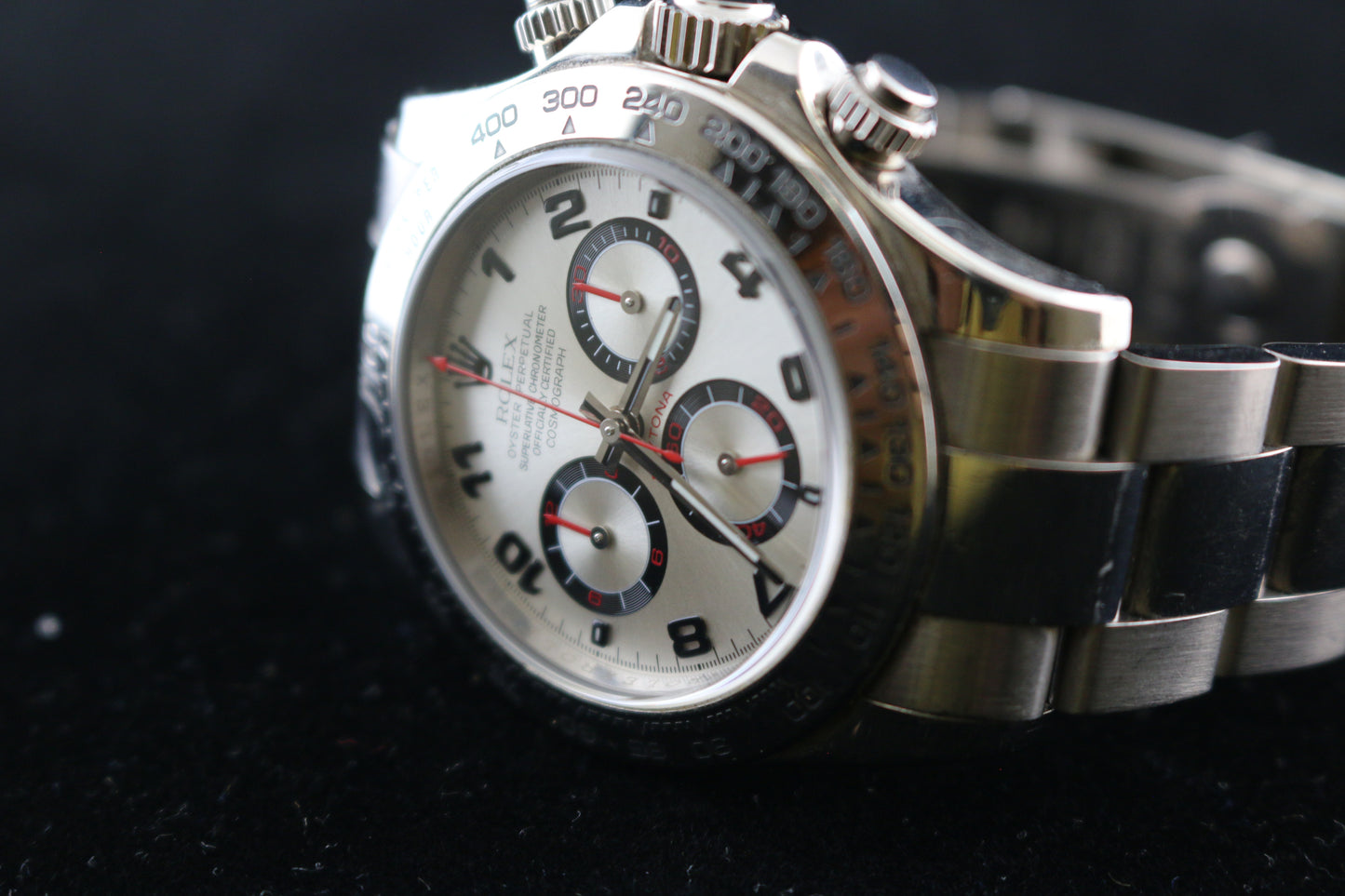 2007 Rolex Daytona 116509 Silver Racing Dial 18kt White Gold No Papers 40mm