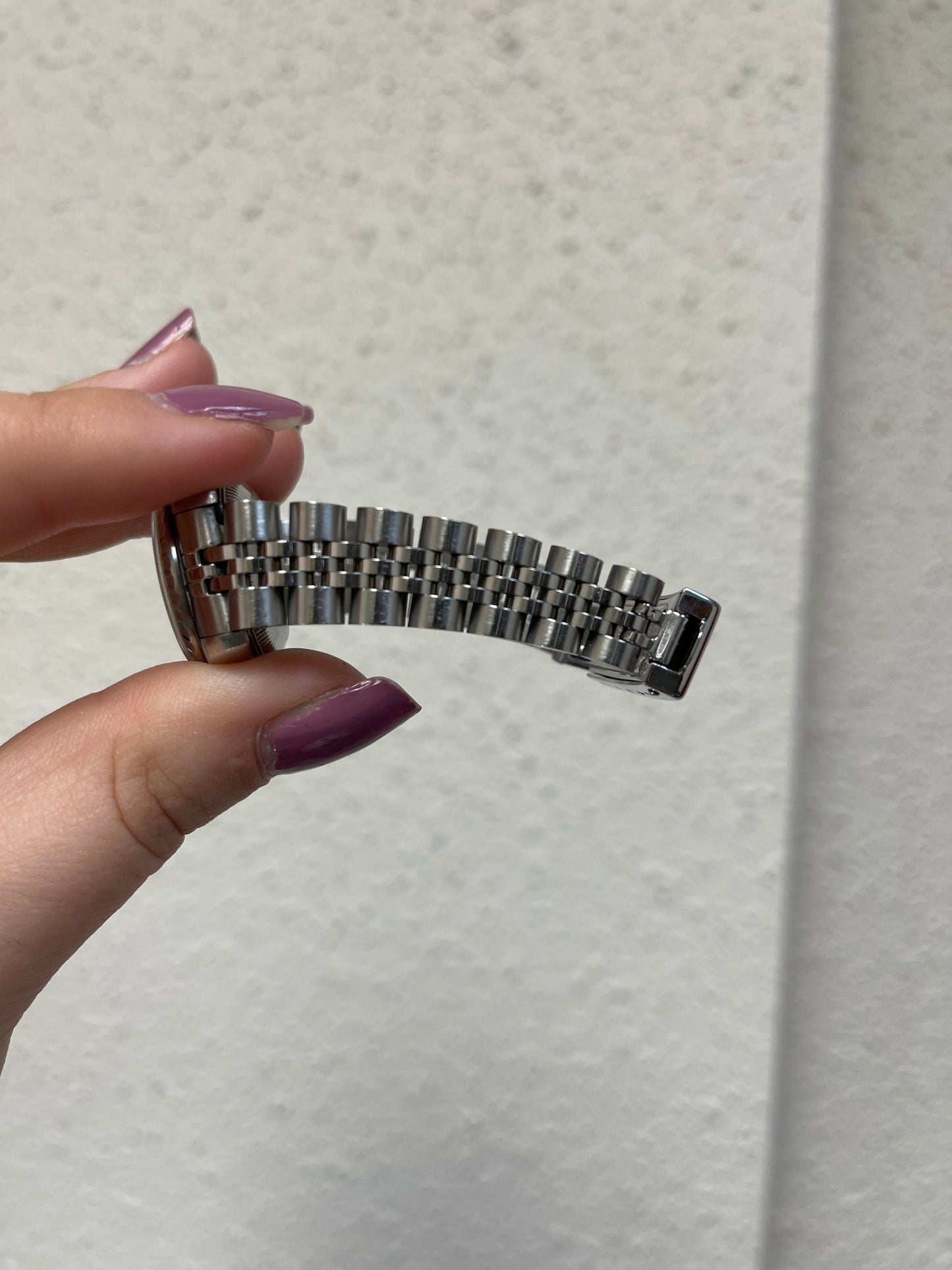 2000 Rolex Datejust 79240 Silver Tapestry Dial With Papers 26mm