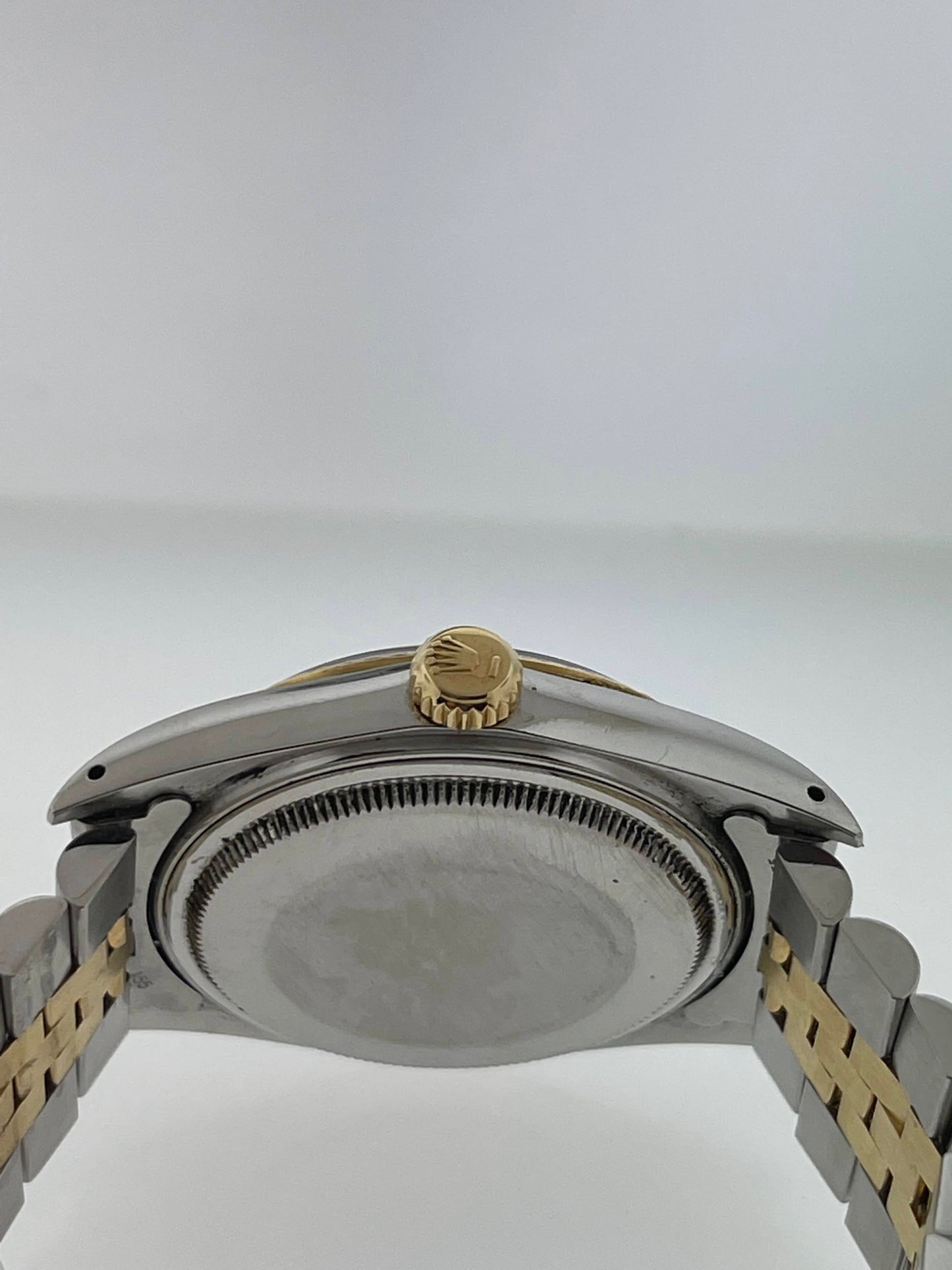 1986 Rolex Datejust 16013 Blue Vignette Diamond Dial Two Tone No Papers 36mm