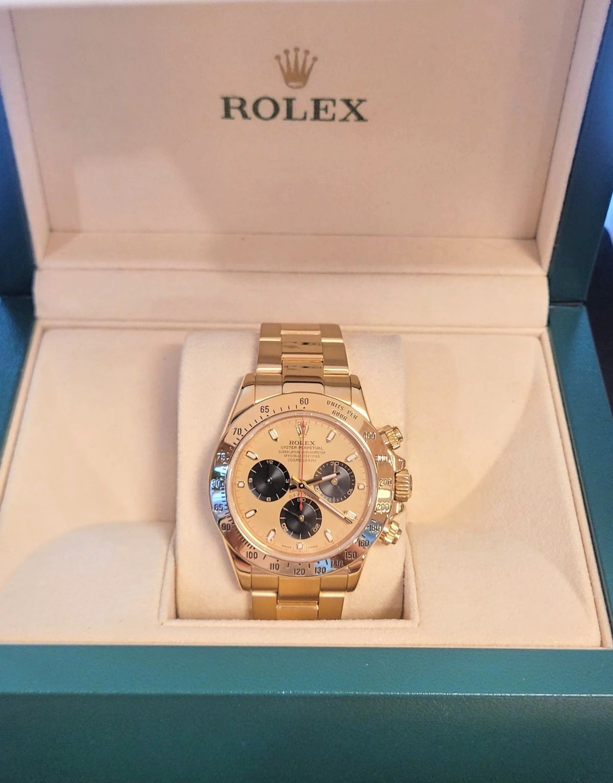 2006 Rolex Daytona 116528 Reverse Paul Newman Dial 18kt Oyster No Papers 40mm