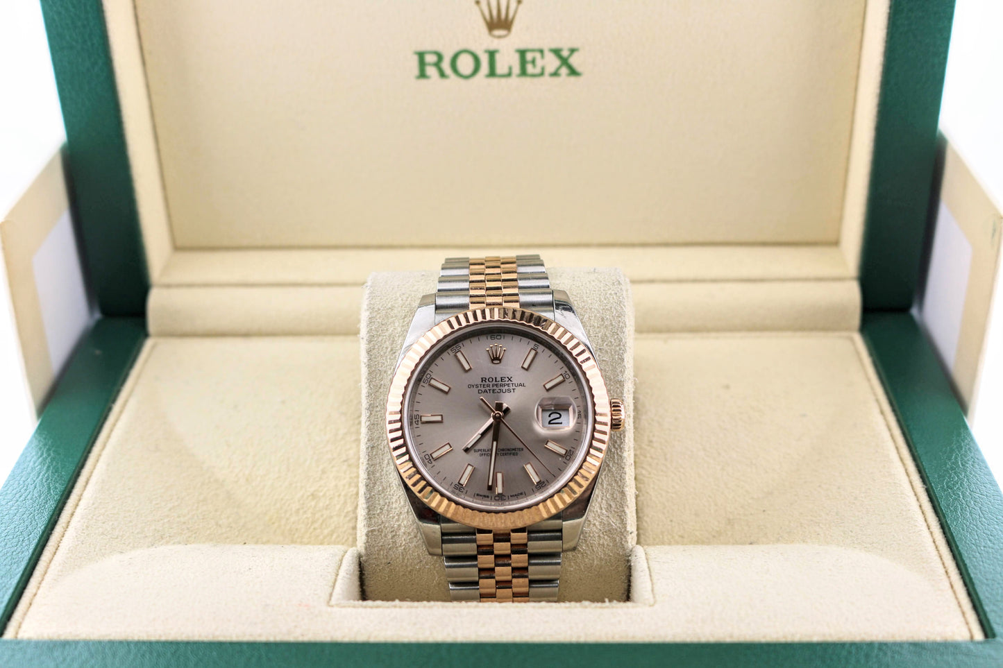 2018 Rolex Datejust 126331 Sundust Dial RG Jubilee No Papers 41mm