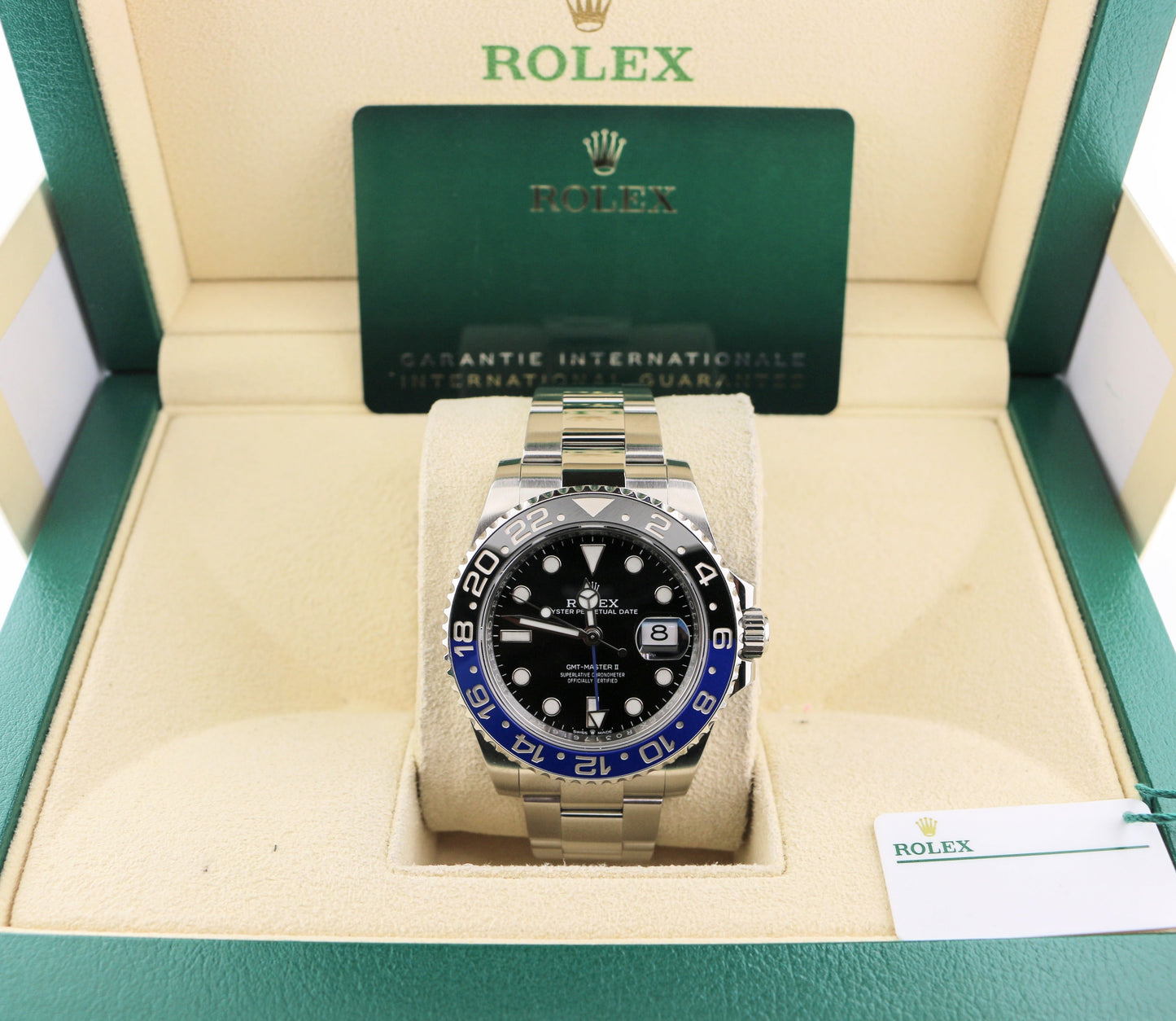2022 Rolex GMT-Master II 126710BLNR Black Dial SS Oyster With Papers 40mm