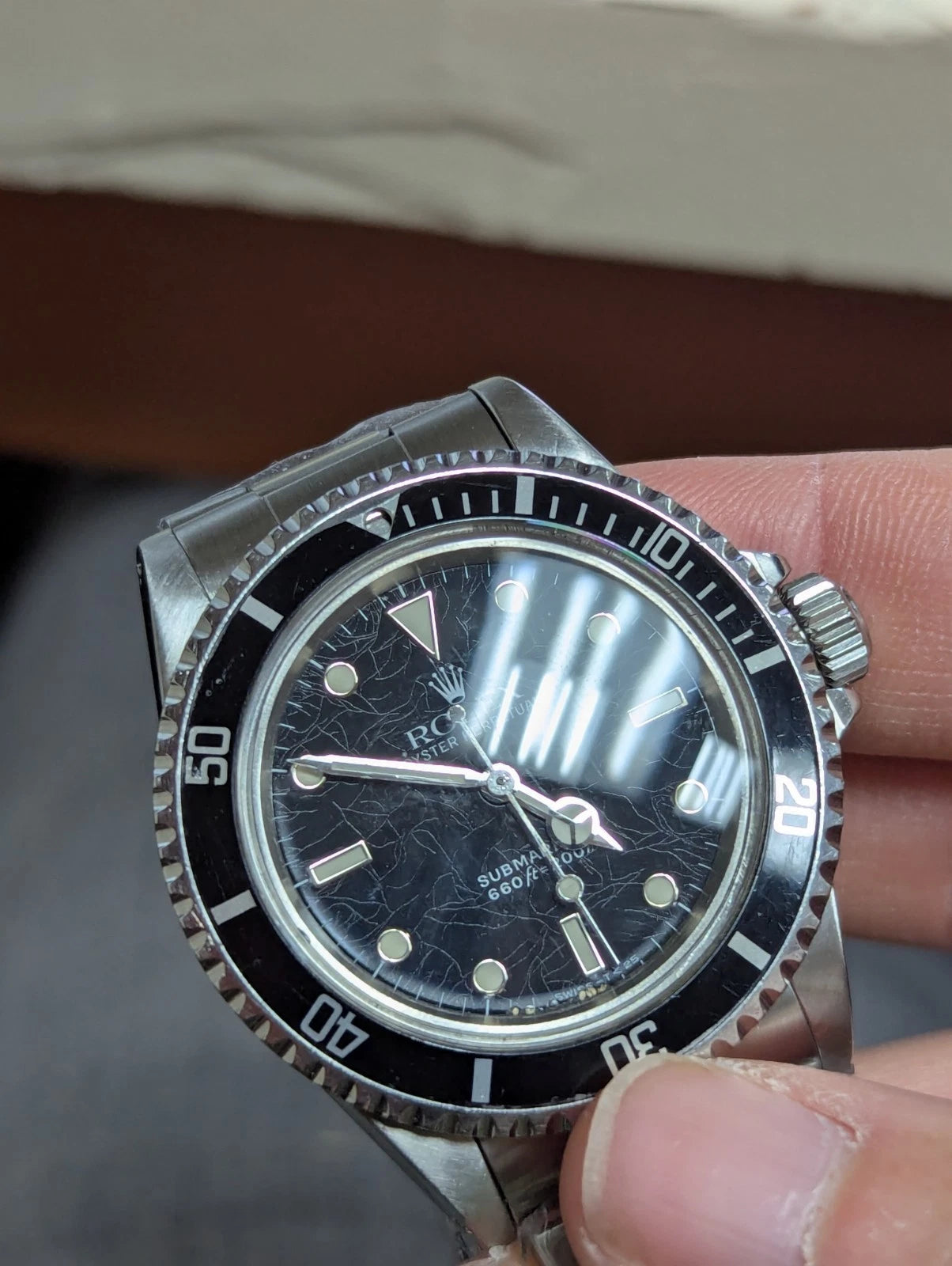 1988 Rolex Submariner No Date 5513 Black Spider Dial SS Oyster No Papers 40mm