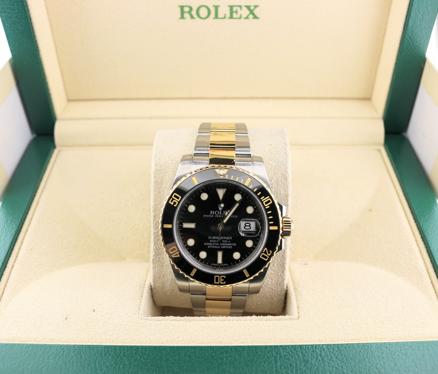 2009 Rolex Submariner 116613 Black Dial TT 18kt Oyster No Papers 40mm