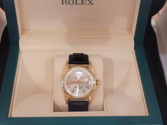 1957 Rolex Day-Date 6612 Silver Dial Italian Date Wheel 36mm