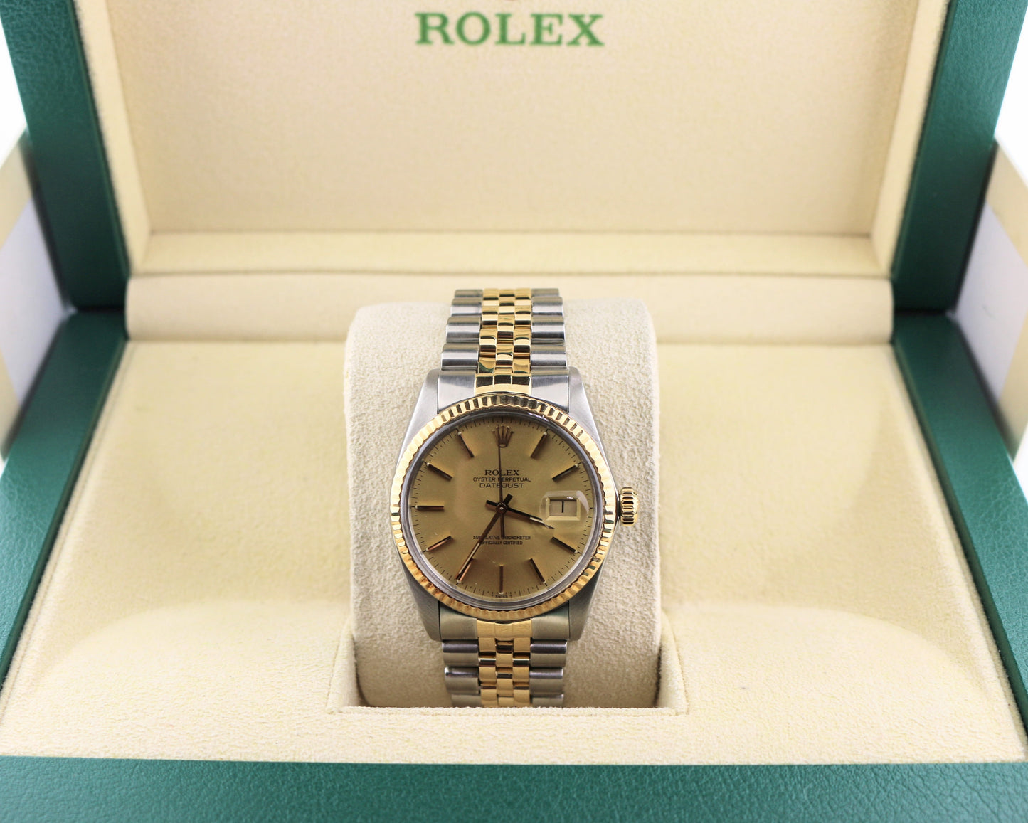 1983 Rolex Datejust 16013 Champagne Dial TT Jubilee No Papers 36mm
