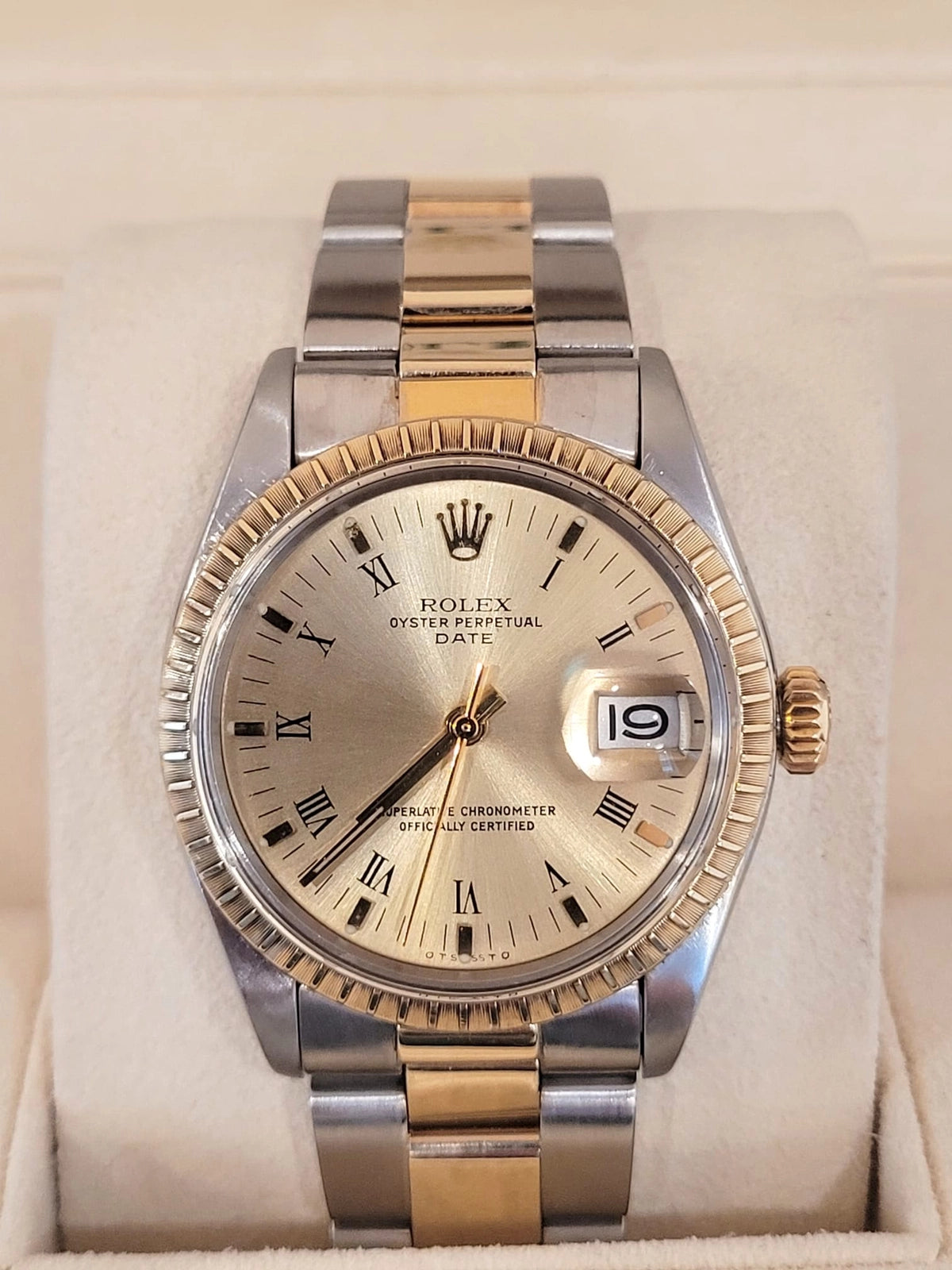 1974 Rolex Date 1505 Champagne Roman Sigma Dial TT Oyster No Papers 34mm