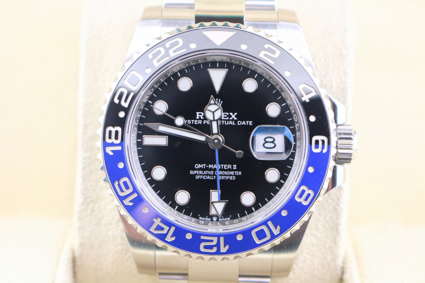 2022 Rolex GMT-Master II 126710BLNR Black Dial SS Oyster With Papers 40mm