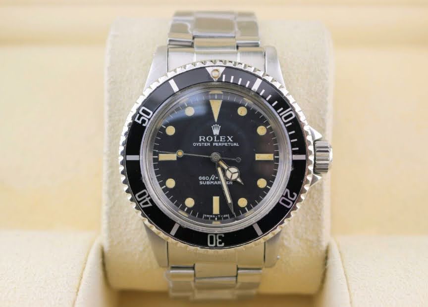 1971 Rolex Submariner 5513 Black Matte Dial Rivet Bracelet No Papers 40mm