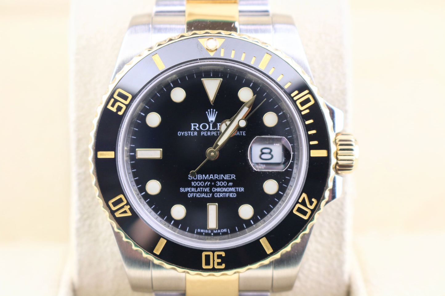 2009 Rolex Submariner 116613 Black Dial TT 18kt Oyster No Papers 40mm