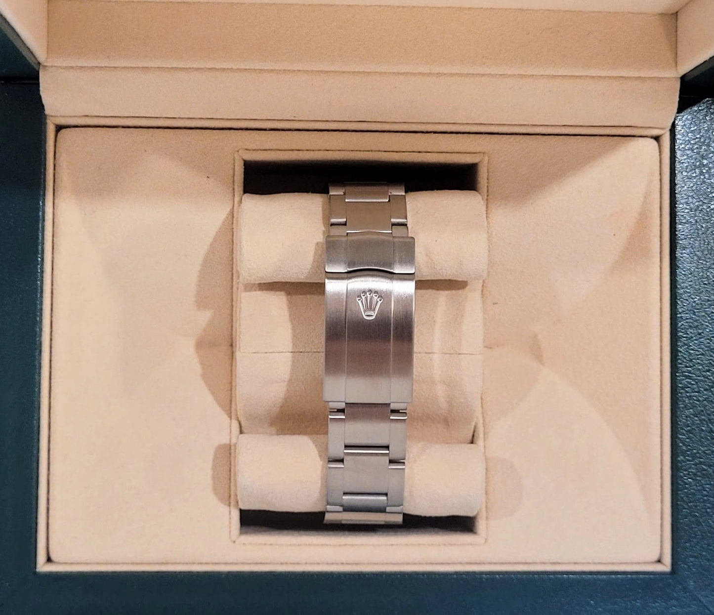 2008 Rolex Oyster Perpetual 116000 Silver Concentric Dial SS Oyster 36mm