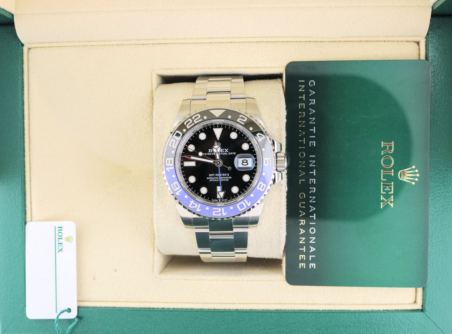 2022 Rolex GMT-Master II 126710BLNR Black Dial SS Oyster With Papers 40mm