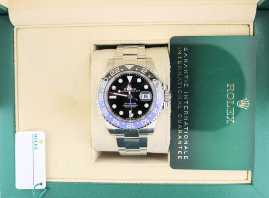 2022 Rolex GMT-Master II 126710BLNR Black Dial SS Oyster With Papers 40mm