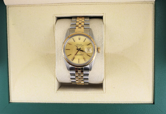 1983 Rolex Datejust 16013 Champagne Dial TT Jubilee No Papers 36mm
