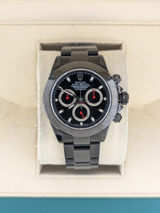 2004 Rolex Pro Hunter Daytona 116520 PVD Black Dial Black Oyster No Papers 40mm